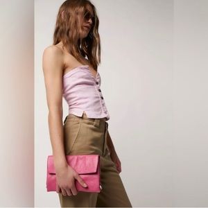 Nwot Free People Nicola Crossbody Pink